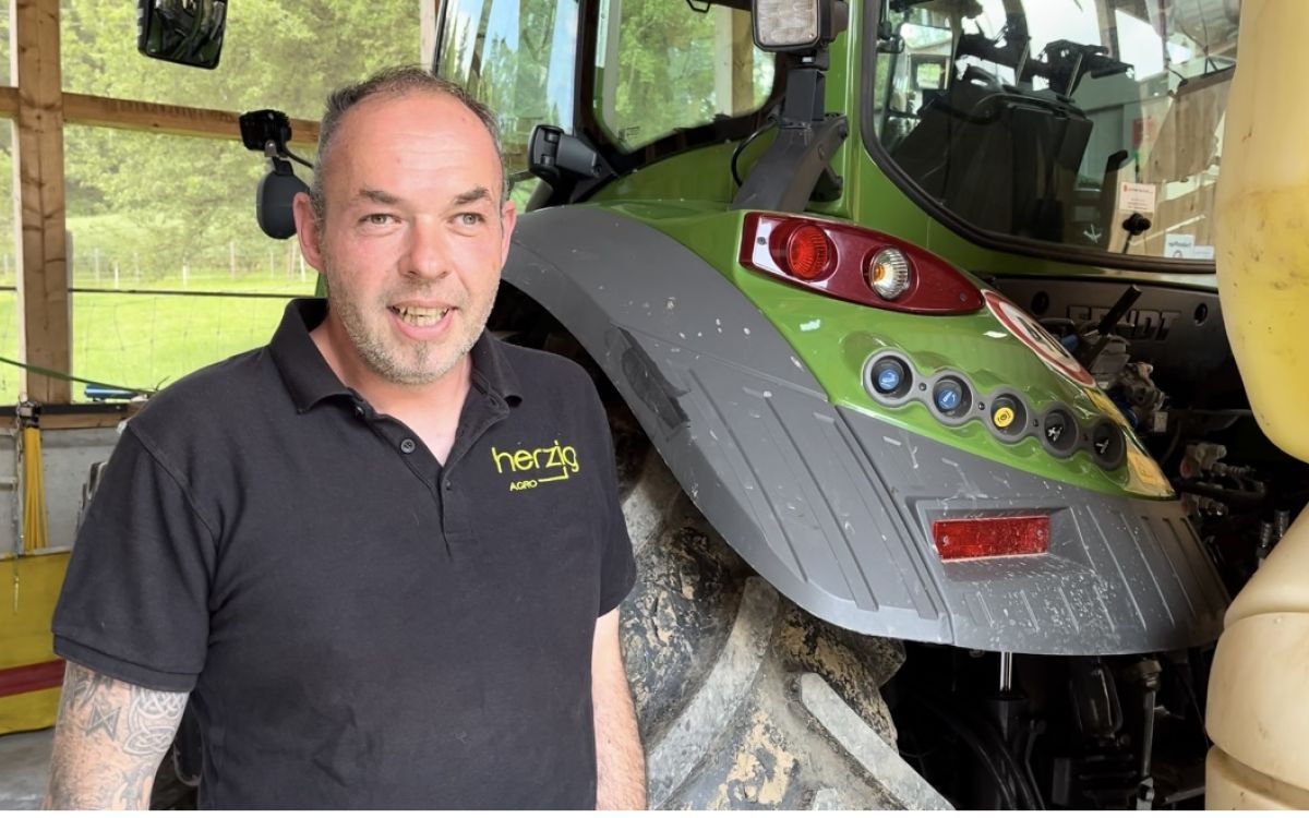 Martin Herzig, Herzig-Agro aus Wichtrach (BE). Foto: kim