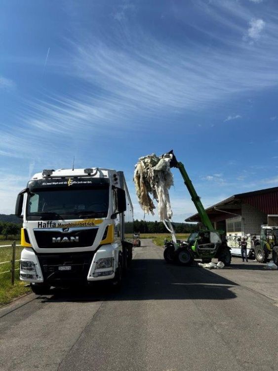 Silofoliensammeltag 8. Juni Haffa Maschinenbetrieb. Foto: Haffa Maschinenbetrieb